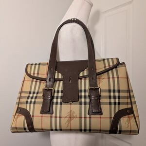 Authentic Burberry Haymarket Satchel